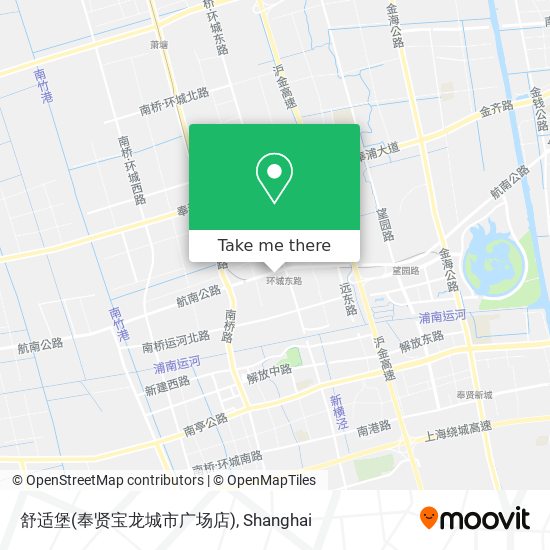舒适堡(奉贤宝龙城市广场店) map