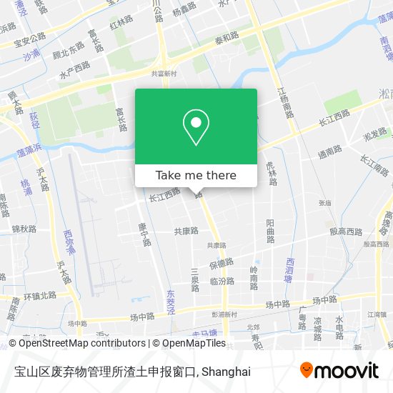 宝山区废弃物管理所渣土申报窗口 map
