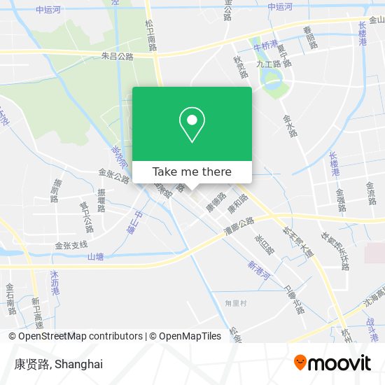 康贤路 map