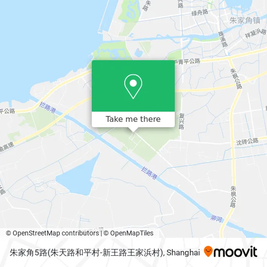 朱家角5路(朱天路和平村-新王路王家浜村) map
