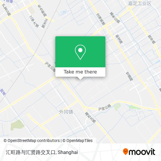 汇旺路与汇贤路交叉口 map