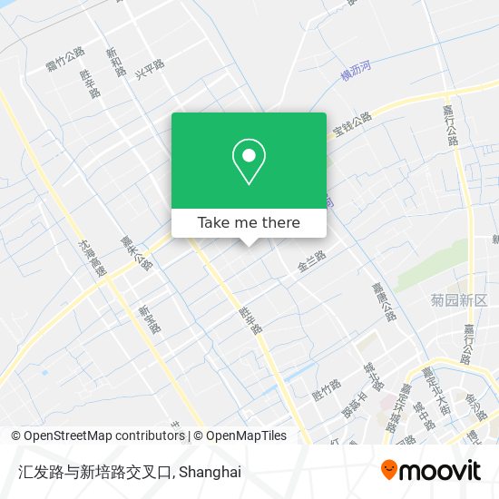 汇发路与新培路交叉口 map