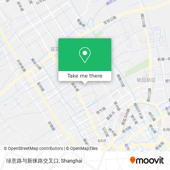 绿意路与新徕路交叉口 map