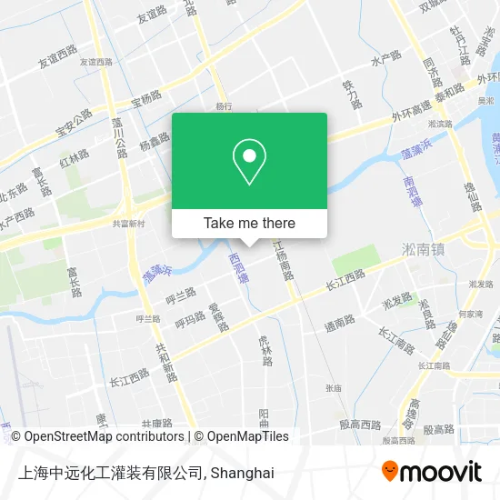 上海中远化工灌装有限公司 map