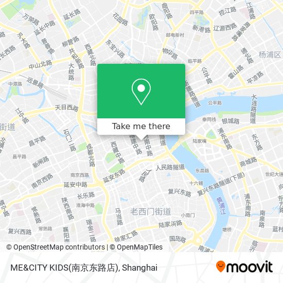 ME&CITY KIDS(南京东路店) map