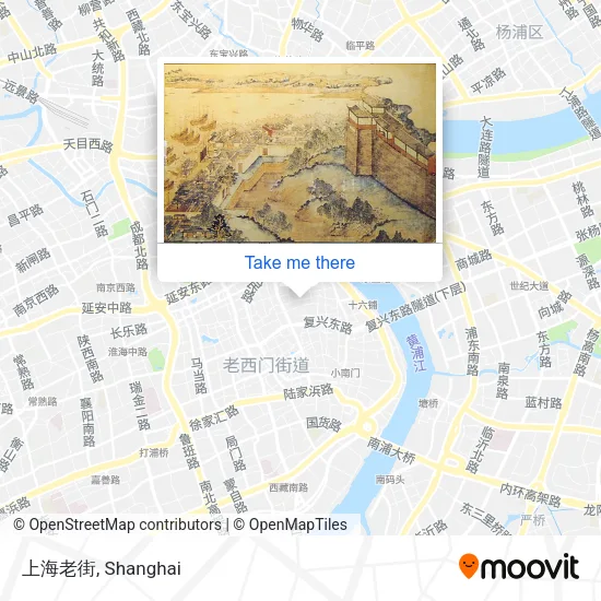 上海老街 map