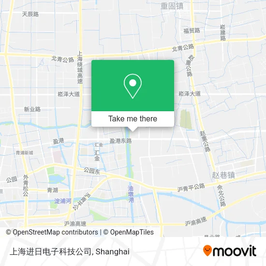 上海进日电子科技公司 map
