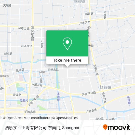 浩歌实业上海有限公司-东南门 map