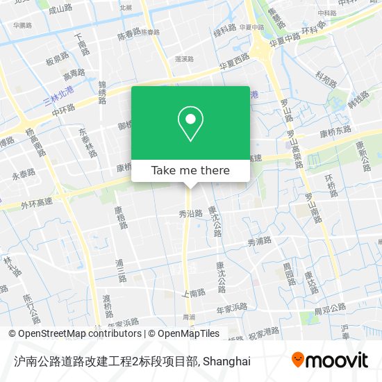 沪南公路道路改建工程2标段项目部 map