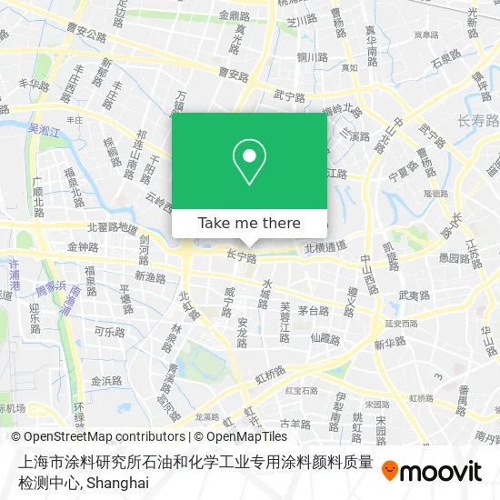上海市涂料研究所石油和化学工业专用涂料颜料质量检测中心 map