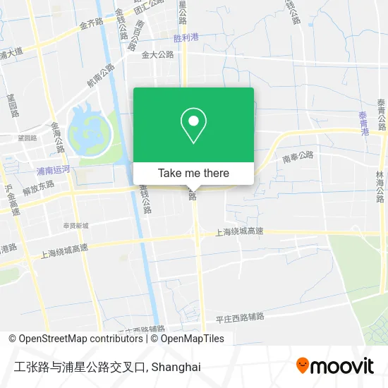 工张路与浦星公路交叉口 map