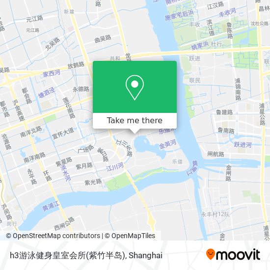 h3游泳健身皇室会所(紫竹半岛) map