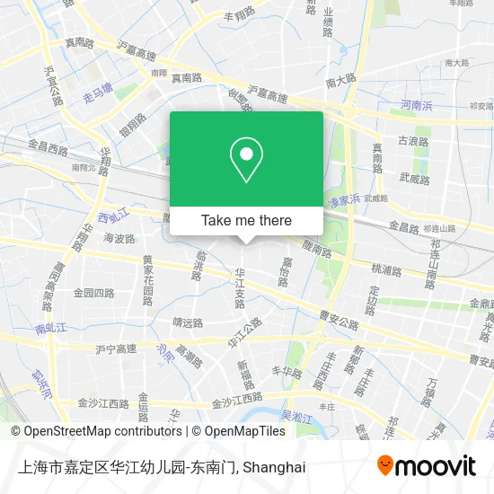 上海市嘉定区华江幼儿园-东南门 map