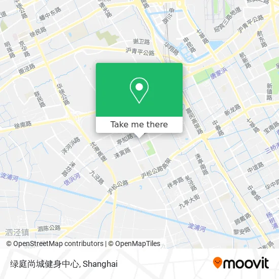 绿庭尚城健身中心 map
