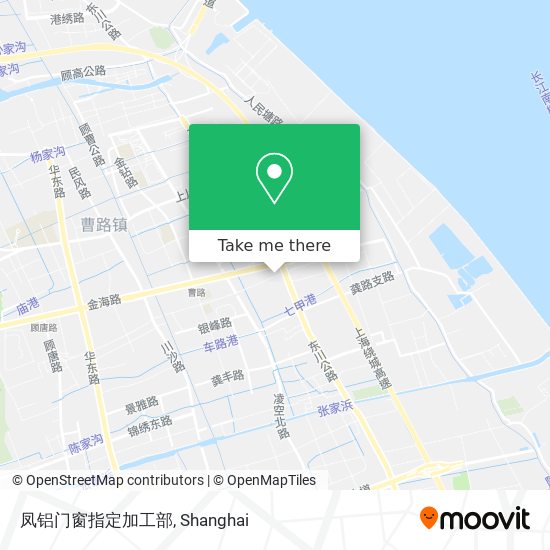 凤铝门窗指定加工部 map