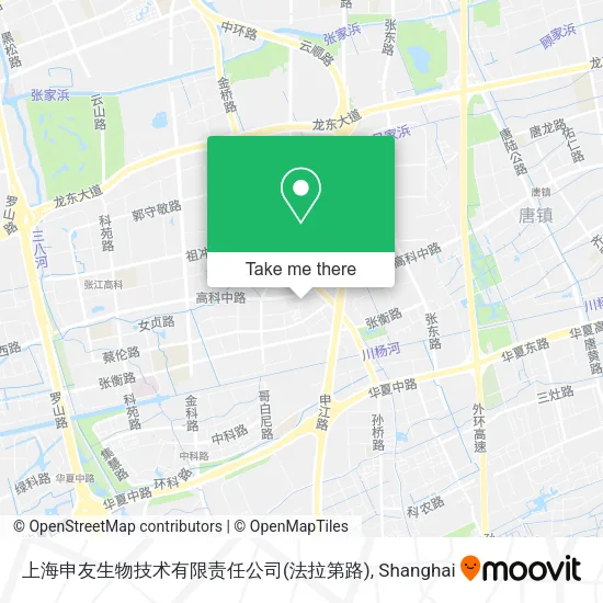 上海申友生物技术有限责任公司(法拉第路) map