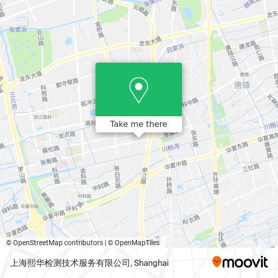 上海熙华检测技术服务有限公司 map