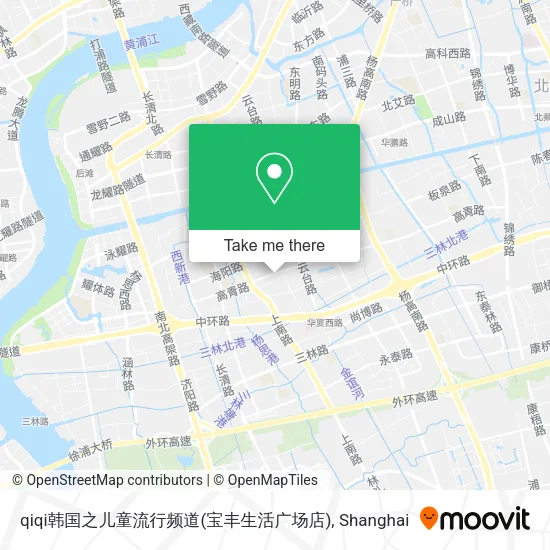 qiqi韩国之儿童流行频道(宝丰生活广场店) map