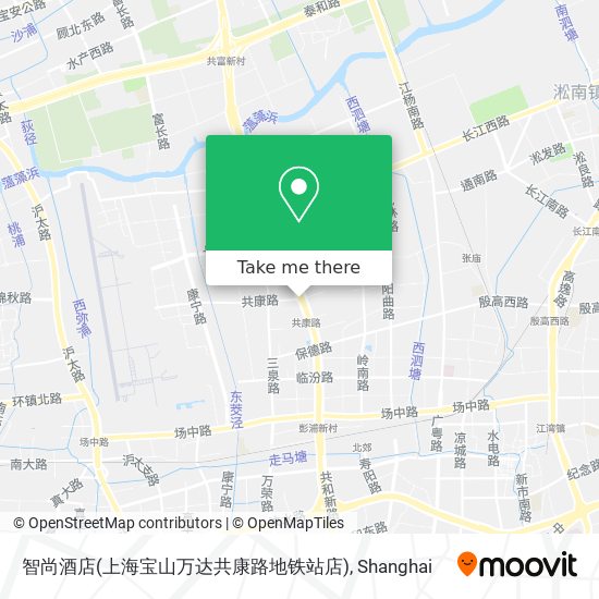 智尚酒店(上海宝山万达共康路地铁站店) map