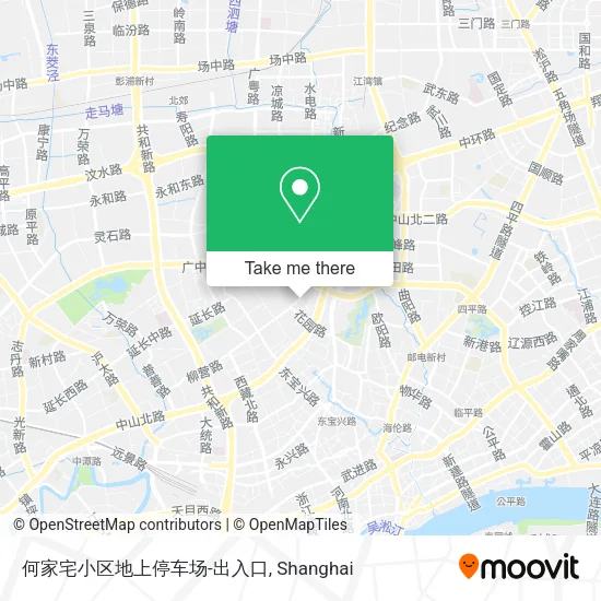 何家宅小区地上停车场-出入口 map