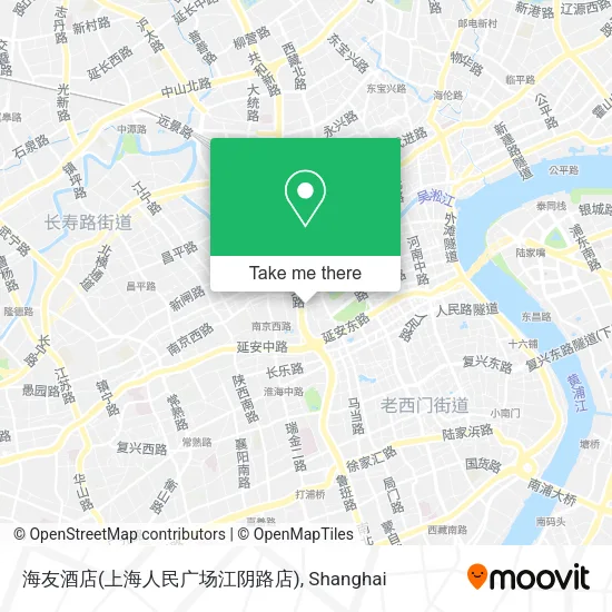海友酒店(上海人民广场江阴路店) map