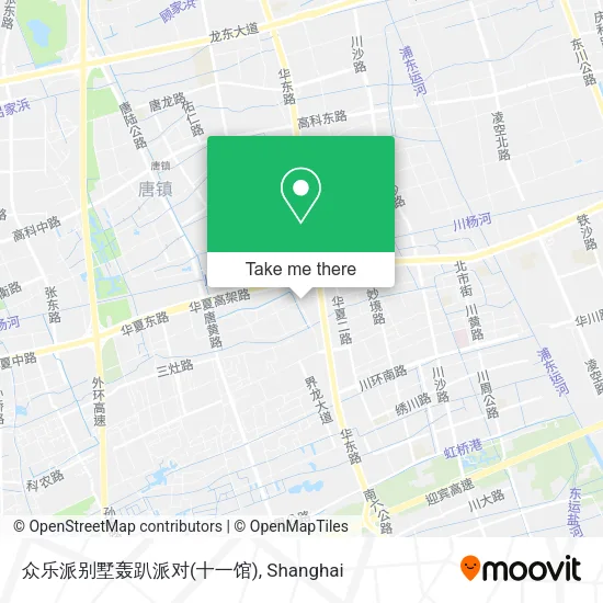 众乐派别墅轰趴派对(十一馆) map
