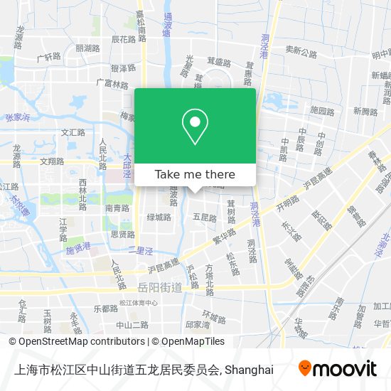 上海市松江区中山街道五龙居民委员会 map