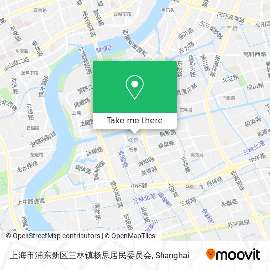 上海市浦东新区三林镇杨思居民委员会 map