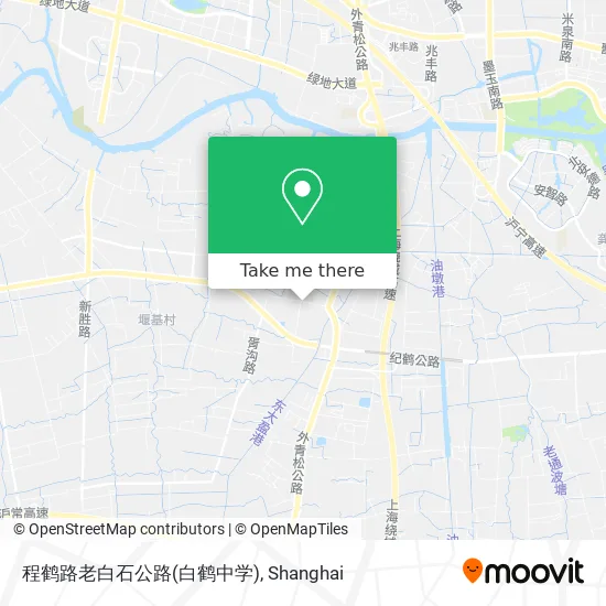 程鹤路老白石公路(白鹤中学) map