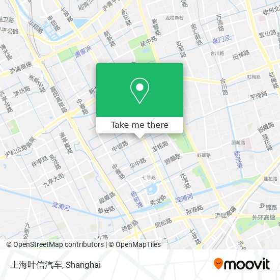 上海叶信汽车 map