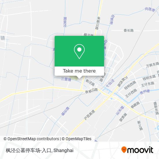 枫泾公墓停车场-入口 map