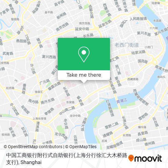 中国工商银行附行式自助银行(上海分行徐汇大木桥路支行) map
