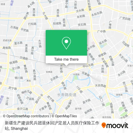 新疆生产建设民兵团退休回沪定居人员医疗保险工作站 map