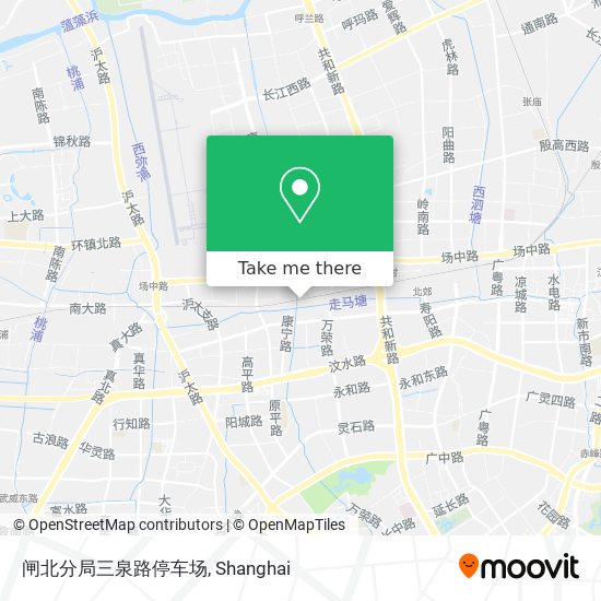闸北分局三泉路停车场 map