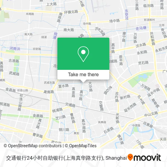 交通银行24小时自助银行(上海真华路支行) map