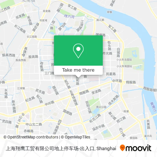 上海翔鹰工贸有限公司地上停车场-出入口 map