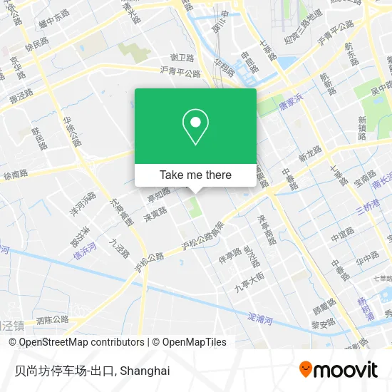 贝尚坊停车场-出口 map