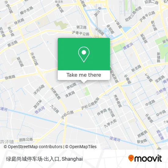 绿庭尚城停车场-出入口 map