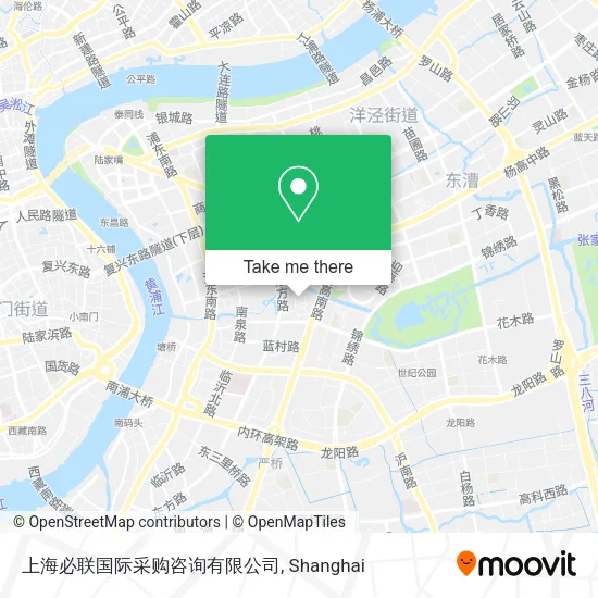 上海必联国际采购咨询有限公司 map
