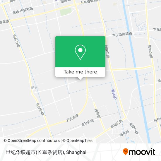 世纪华联超市(长军杂货店) map