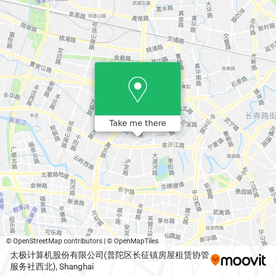 太极计算机股份有限公司(普陀区长征镇房屋租赁协管服务社西北) map