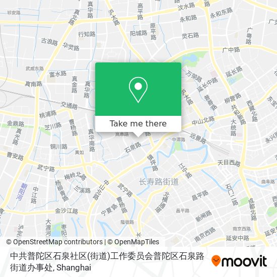 中共普陀区石泉社区(街道)工作委员会普陀区石泉路街道办事处 map