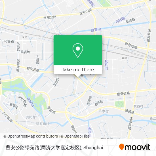 曹安公路绿苑路(同济大学嘉定校区) map