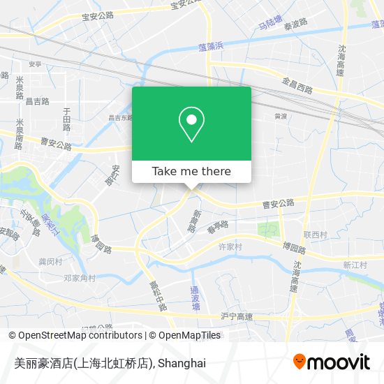 美丽豪酒店(上海北虹桥店) map