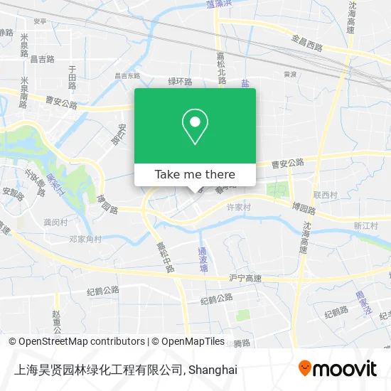 上海昊贤园林绿化工程有限公司 map