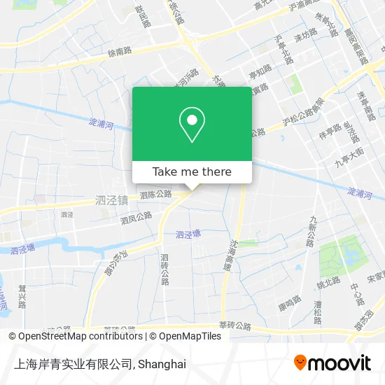 上海岸青实业有限公司 map