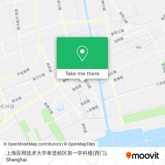 上海应用技术大学奉贤校区第一学科楼(西门) map