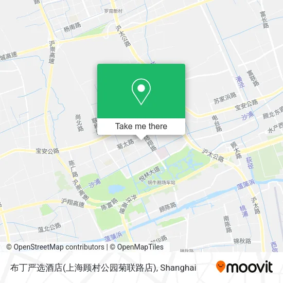 布丁严选酒店(上海顾村公园菊联路店) map