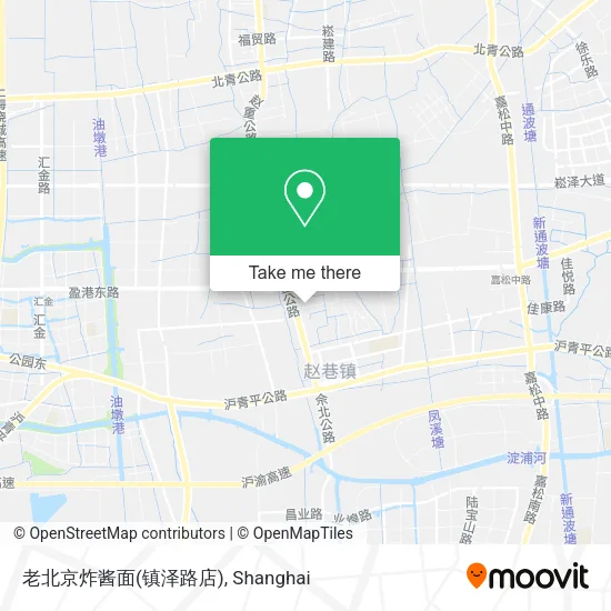 老北京炸酱面(镇泽路店) map