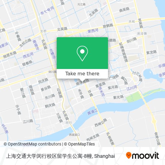 上海交通大学闵行校区留学生公寓-8幢 map